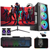 Xaser Xsr1183 Ryzen 5 5500 16GB Ram 256GB M.2 NVMe SSD 4GB GT740 23.8" 100Hz Curved Oyuncu Bilgisayarı