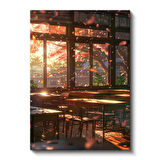 Sonbahar Sınıfı - Uçuşan Yapraklar Anime Kanvas Tablo