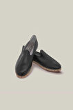 Man Classical Yemeni Leather Deep Black