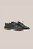 Women Oxford Barefoot Leather Deep Black