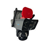 O-KAM-3915 4G 6MP Dual Lens Solar PTZ Güneş Panelli Kamera