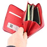 SİA ÇANTA OLLBAG BÜYÜK BOY LOGOSUZ KADIN PÖRTFÖY CÜZDAN GENİŞ İÇ TASARIM RAHAT KULLANIM TELEFON GÖZLÜ BİLEKLİKLE TAŞINABİLİR CÜZDAN