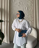 Serelina Uzun Kollu Astarsız Yazlık Gömlek TNS-4142