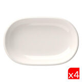 Tabak Evi Porselen Magnus Oval Kayık Tabak 27,50x17,50x3cm 4 LÜ