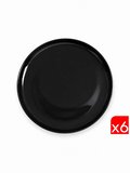 Kütahya Porselen Moderna Servis Tabağı Siyah 24cm MOD24DU740104 6 lı