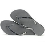 Slim Sparkle II Steel Grey Kadın Terlik