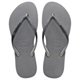 Slim Sparkle II Steel Grey Kadın Terlik