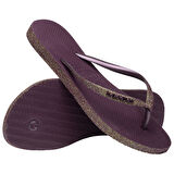 Slim Sparkle II Aubergine Kadın Terlik