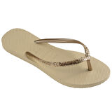 Slim Glitter II Sand Grey Kadın Terlik