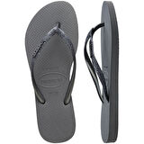 Slim Glitter Grey Kadın Terlik