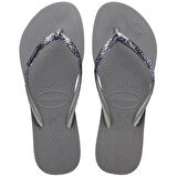 Slim Glitter II Steel Grey Kadın Terlik