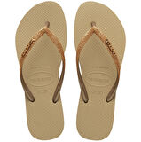 Slim Glitter Sand Grey Kadın Terlik