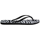 Slim Animals Glitter Black Kadın Terlik