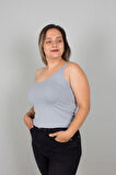 Büyük Beden Kadın Giyim Tek Omuz Body Bluz 
