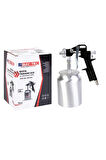 MK1301 Alttan Depolu Boya Tabancası – 1.8 mm Ayarlanabilir Nozul, 1000 cc Alüminyum Hazne
