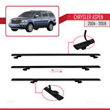 Chrysler Aspen 2004-2009 Arası ile Uyumlu BASIC Model Ara Atkı Tavan Barı Siyah 2 Adet