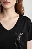 DeFacto Regular Fit V Yaka Kısa Kollu Tişört U3769AZ24SPBK81