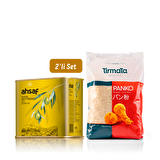 Ahsaf Riviera Zeytinyağı 500 ml Teneke +Panko Ekmek Kırıntısı 1 Kg