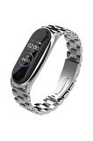 Xiaomi Mi Band 4 Mi Band 3 Uyumlu Metal Kordon Kayış 