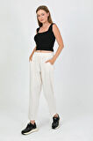 Nomira Beli Lastikli Gabardin Pantolon TNS-4156