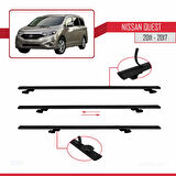 Nissan Quest 2011-2017 Arası ile Uyumlu BASIC Model Ara Atkı Tavan Barı Siyah 2 Adet