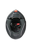 966 Wx20 Red Çene Açılır Kask