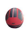 FX-101 Mat Kırmızı Motosiklet Açık Kask