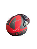 FX-101 Mat Kırmızı Motosiklet Açık Kask