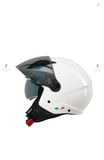 Sway SW 765 Güneş Vizörlü Yarım Motosiklet Kaskı BEYAZ
