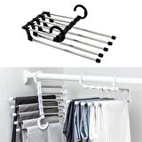 CELİK AVM®  Hareketli Dolap İçi Pantolon Kravat Şal Askı Sistemi Düzenleyici Katmanlı Askılık Organizer
