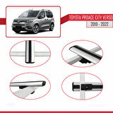 Toyota Proace City Verso 2019-2022 Arası ile Uyumlu BASIC Model Ara Atkı Tavan Barı Gri 2 Adet