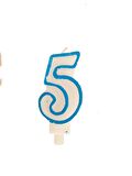 PASTA MUMU RAKAM 5 MAVİ BEYAZ