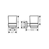 Hansgrohe Logis Universal Diş Fırçası Bardağı Krom