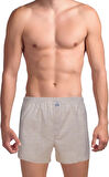 The DON Poplin Erkek Boxer Bej Ekose