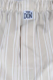 The DON Poplin Erkek Boxer Latte Çizgili