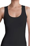 The DON Organic Blended Singlet W Kalın Aslıkı Kadın Atlet Siyah