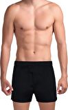 The DON Exclusive Yırtmaçlı Erkek Boxer Siyah