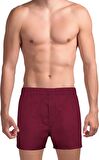 The DON Exclusive Yırtmaçlı Erkek Boxer Vişne
