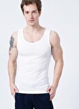 The Don   Slim Fit Düz Beyaz Erkek Atlet  -  100TDNATL007002XL