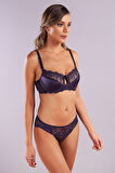 Golshan Giselle Half Padded Bra, Mor Renk Toparlayıcı  Konforlu ve Şık Sütyen