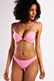 Golshan Githa Foam Cup Push Up Bra,Neon Pembe Renk Straplez Konforlu ve Şık Sütyen