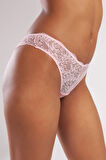 Golshan GColors Brazillian Külot, Kadın Dantelli Açık Pembe Brezilyan Külot