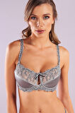Golshan Giselle Half Padded Bra, Gri Toparlayıcı  Konforlu ve Şık Sütyen