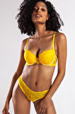 Golshan G.Colors Balconette Foam Push Up Bra, Sarı Konforlu ve Şık Sütyen