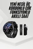 Amoled Ekran Metal Deri Silikon Kordonlu Uyku ve Sağlık Takibi - Lisinya