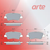 Hyundai Bayon Bosch Arka Fren Balatası 2021-2025