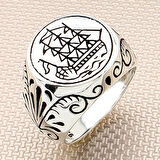 925 Ayar Gümüş Gemici Model Yüzük