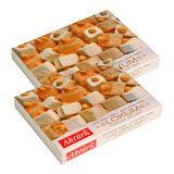 Aktürk Lokum Sade ve Beyaz Fındıklı 750 gr x 2 Adet