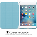Apple iPad Mini 4. Nesil Uyumlu Fuchsia Smart Cover Standlı Katlanabilir Akıllı 1-1 Tablet Kılıfı