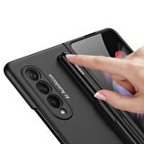 Fuchsia Galaxy Z Fold 3 5G Uyumlu Kalem Yuvalı Kılıf